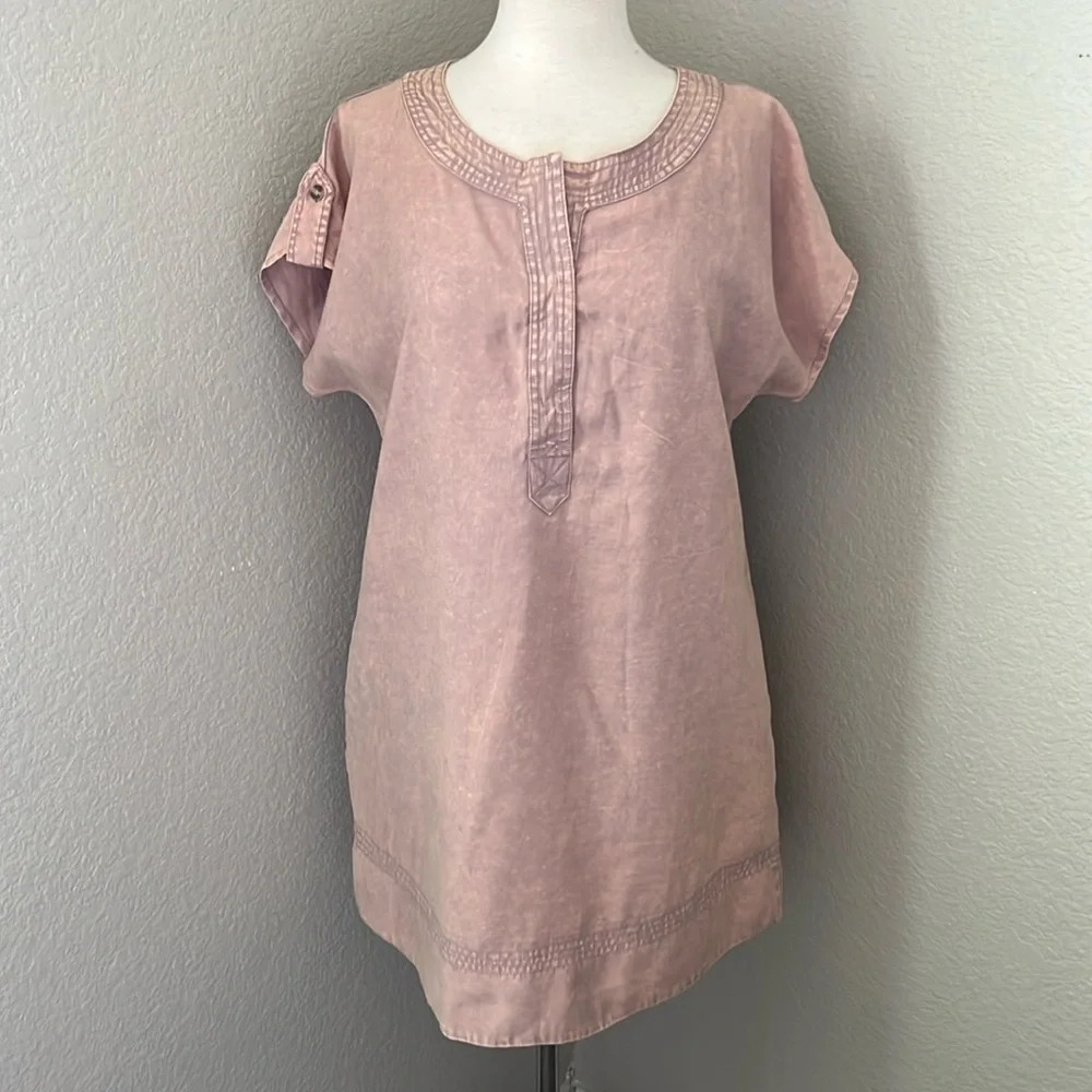 SHE + SKY boutique brand pink stone washed dress size medium